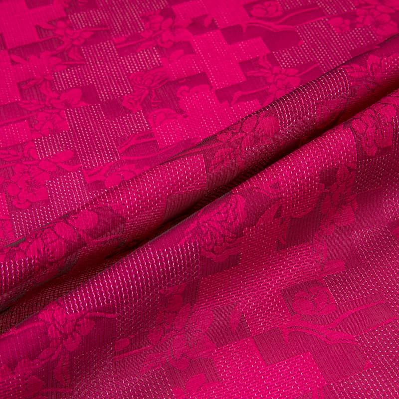 XY8589 Tela jacquard geométrica floral lujosa, tela sólida con 59 % poliéster, 41 % nailon