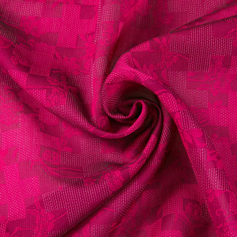 XY8589 Tela jacquard geométrica floral lujosa, tela sólida con 59 % poliéster, 41 % nailon