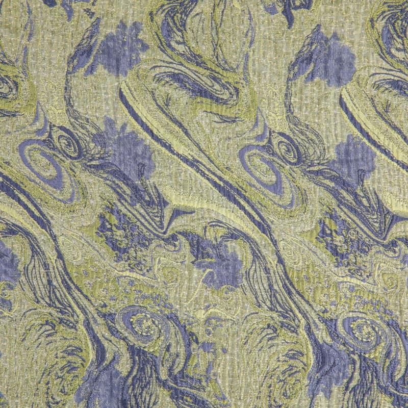 XY8719 Tela jacquard abstracta ondulada de alta costura