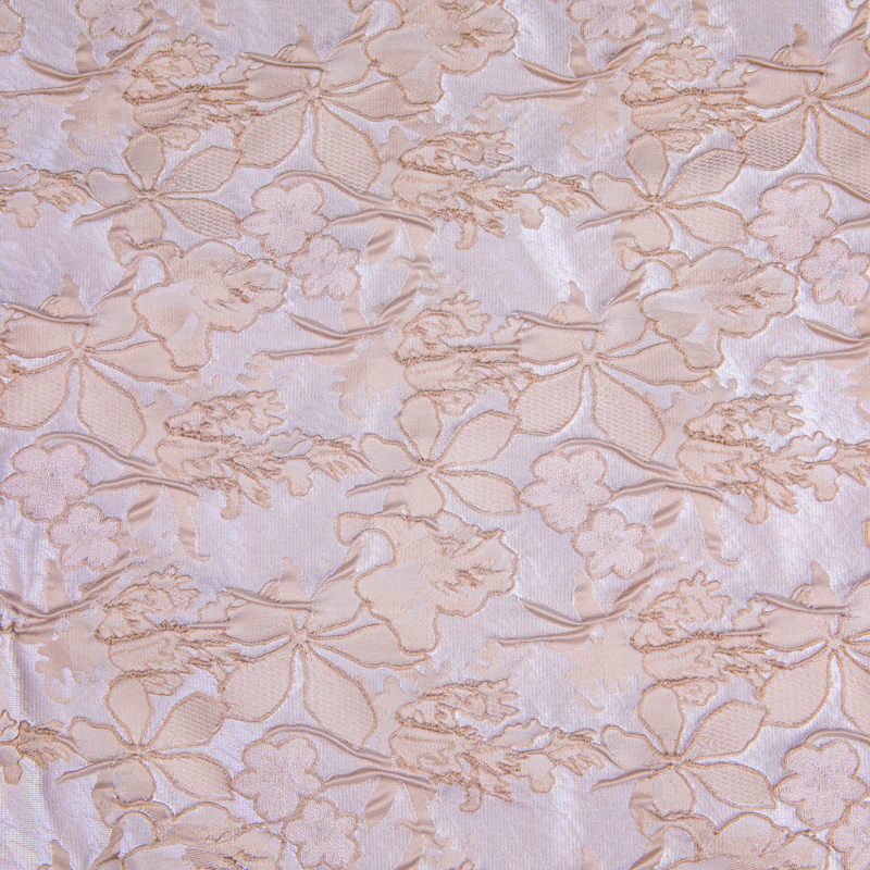 JY4756 Tela jacquard floral, tejido jacquard tridimensional texturizado