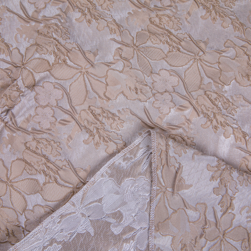 JY4756 Tela jacquard floral, tejido jacquard tridimensional texturizado